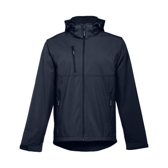 THC ZAGREB. Men's softshell with removable hood