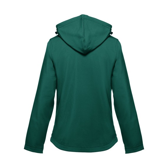 THC ZAGREB WOMEN. Women's softshell with removable hood