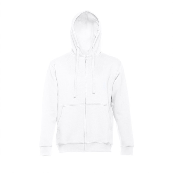 THC AMSTERDAM WH. Men's hooded full zipped sweatshirt