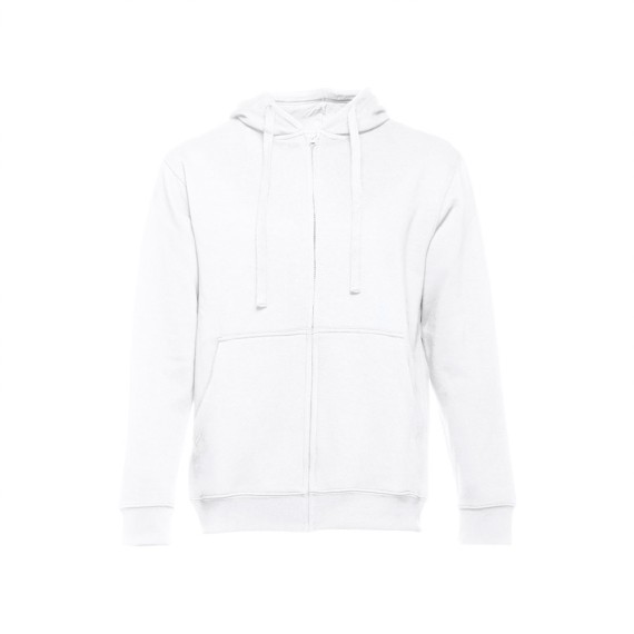 THC AMSTERDAM WH. Men's hooded full zipped sweatshirt