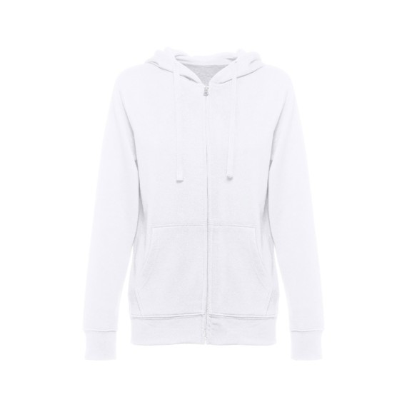 THC AMSTERDAM WOMEN WH. Women's hooded full zipped sweatshirt