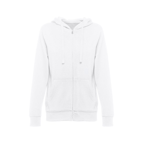 THC AMSTERDAM WOMEN WH. Women's hooded full zipped sweatshirt