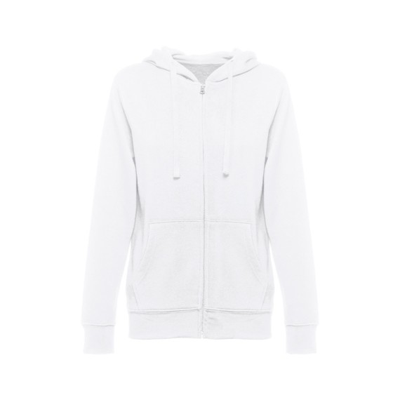 THC AMSTERDAM WOMEN WH. Women's hooded full zipped sweatshirt