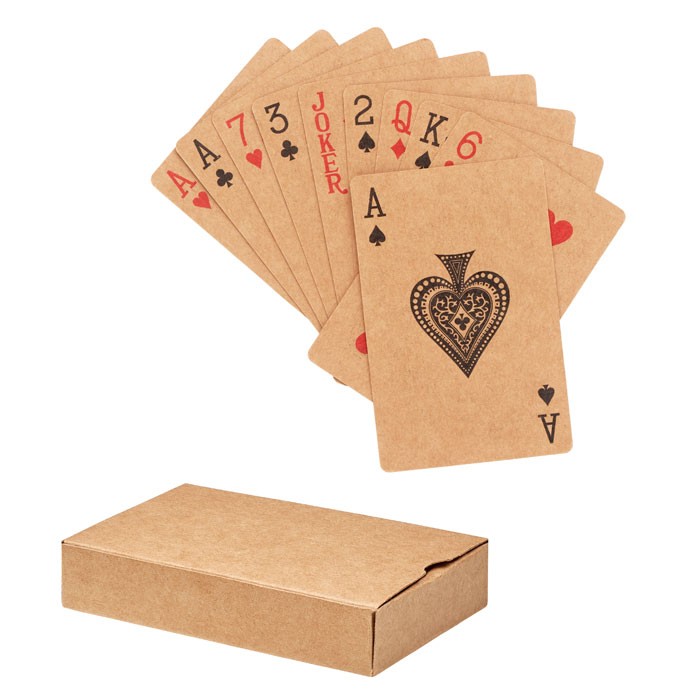 Recycled paper playing cards