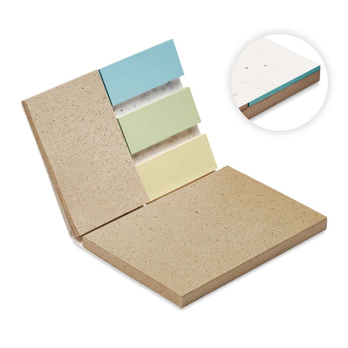 Grass seed paper memo set