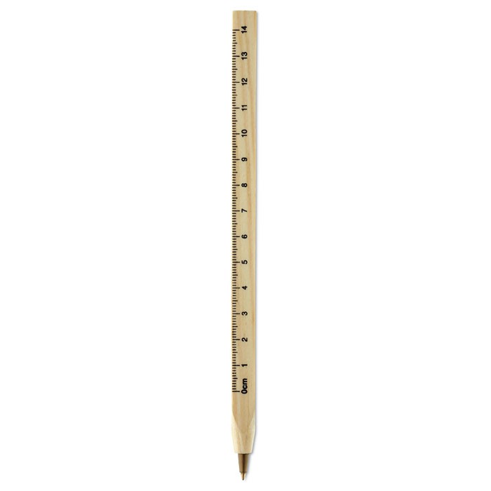 Ξύλινο στυλό με χάρακα