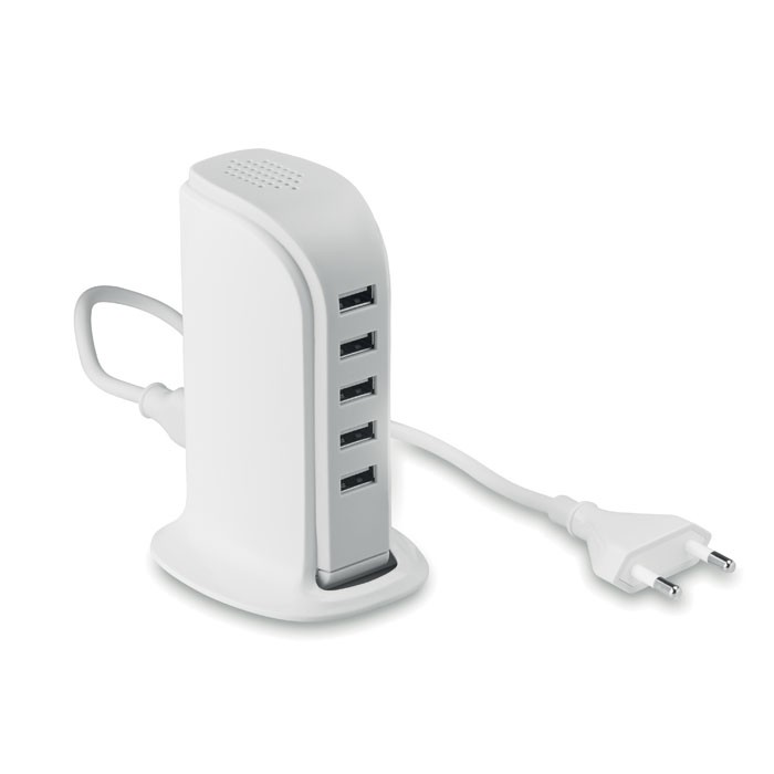 5 port USB hub with AC adaptor