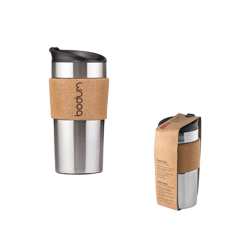 TRAVEL MUG CORK. Travel mug 350ml