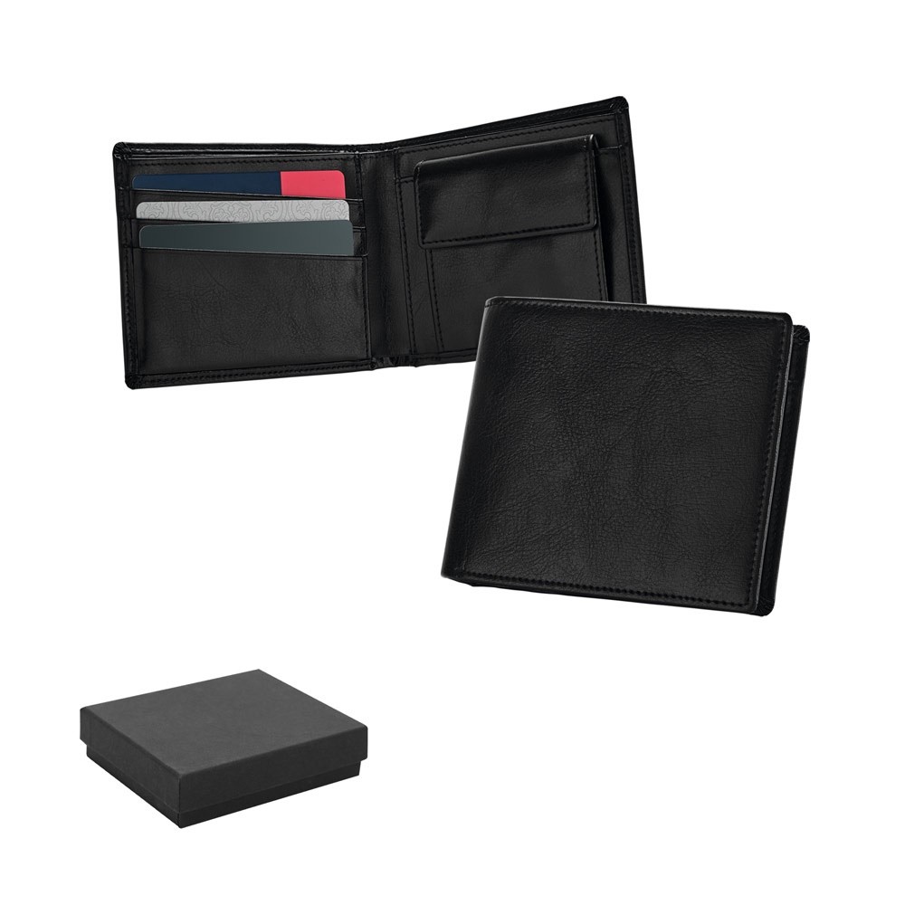 AFFLECK. Leather wallet with RFID blocking