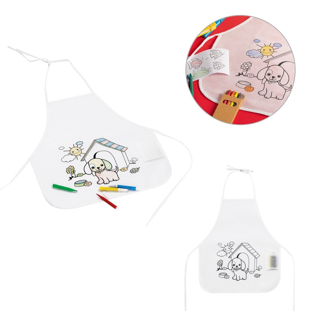 NILO. Children's colouring apron