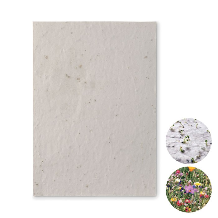 A5 wildflower seed paper sheet