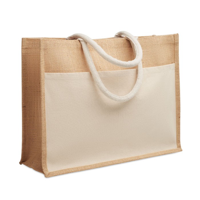 Jute shopping beach bag
