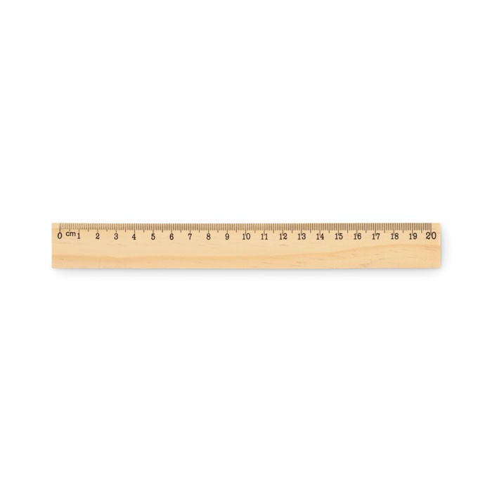 Wooden ruler 20 cm