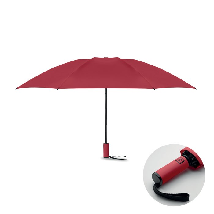 Foldable reversible umbrella