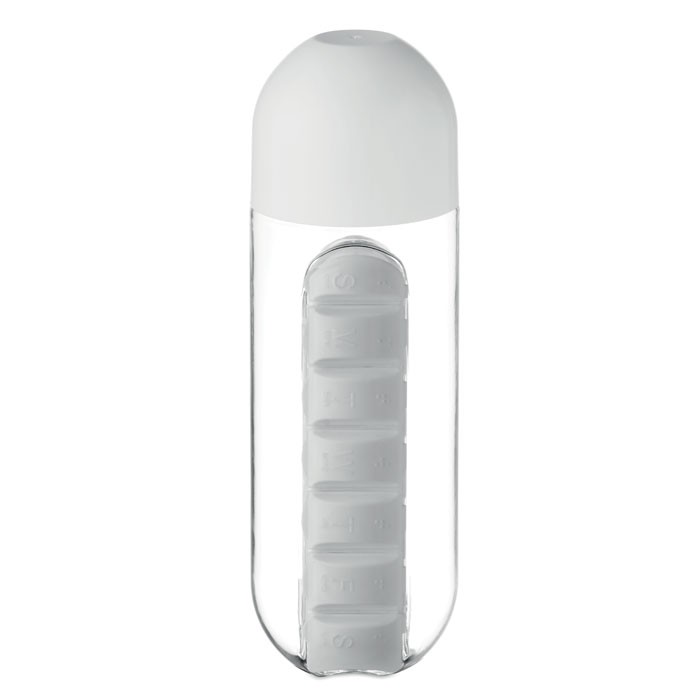 Bottle with pill box