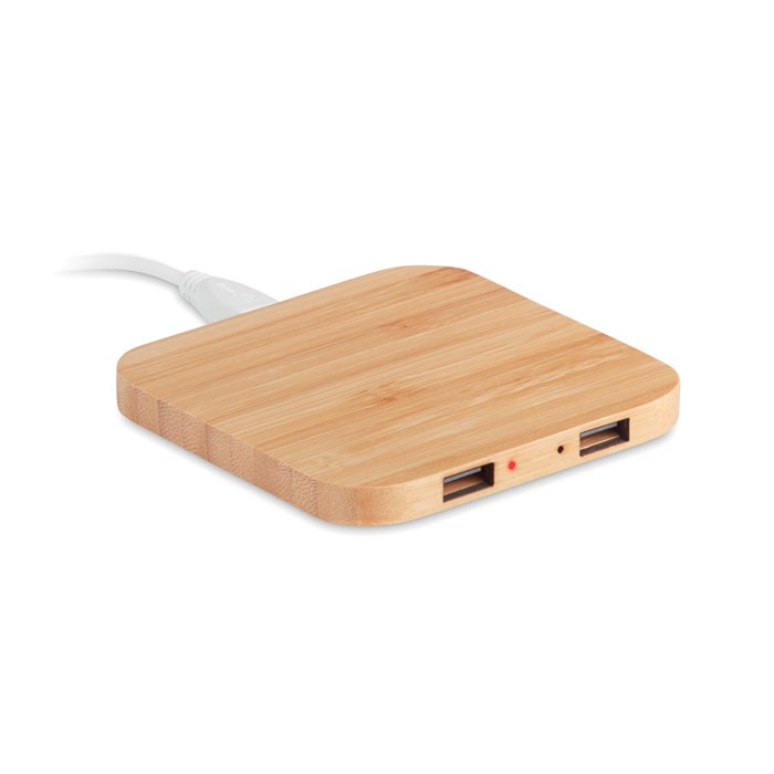 Bamboo wireless charging pad