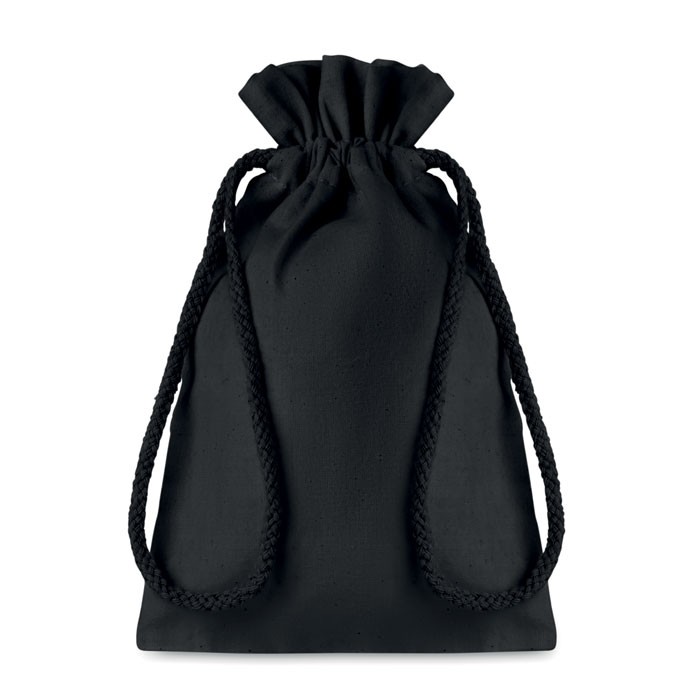 Μικρή βαμβακερή τσάντα με κορδόνια