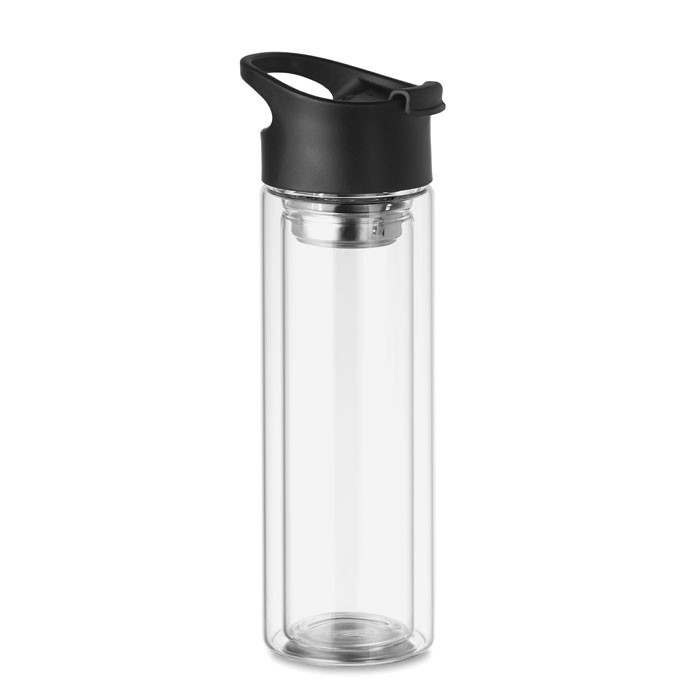 Double wall glass bottle 380ml