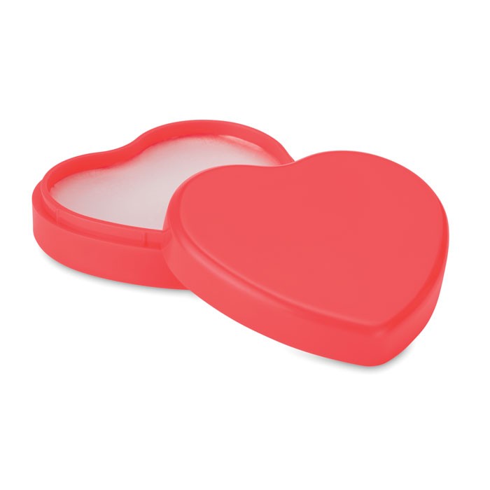 Lip balm in heart shaped case