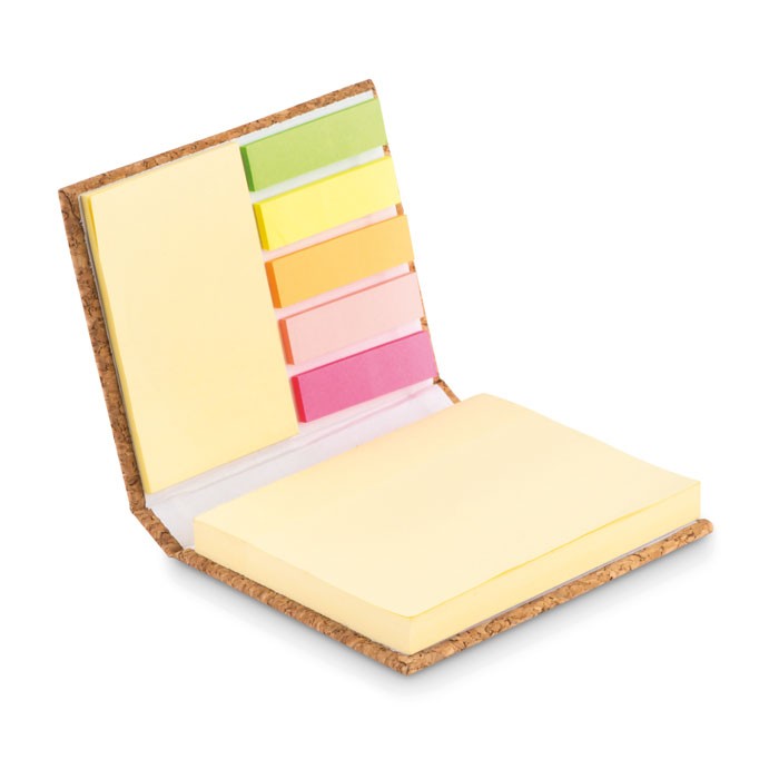 Σημειωματάριο από φελλό με sticky notes