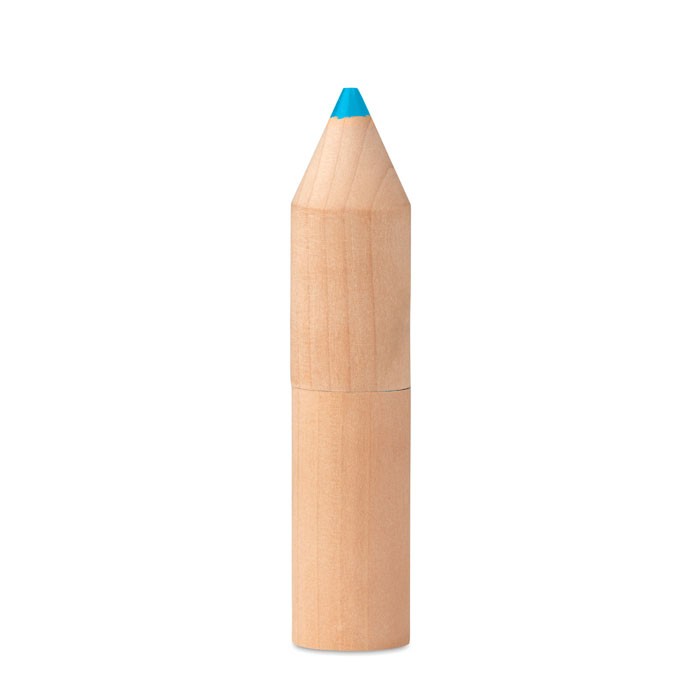 6 μολύβια σε ξύλινο κουτί