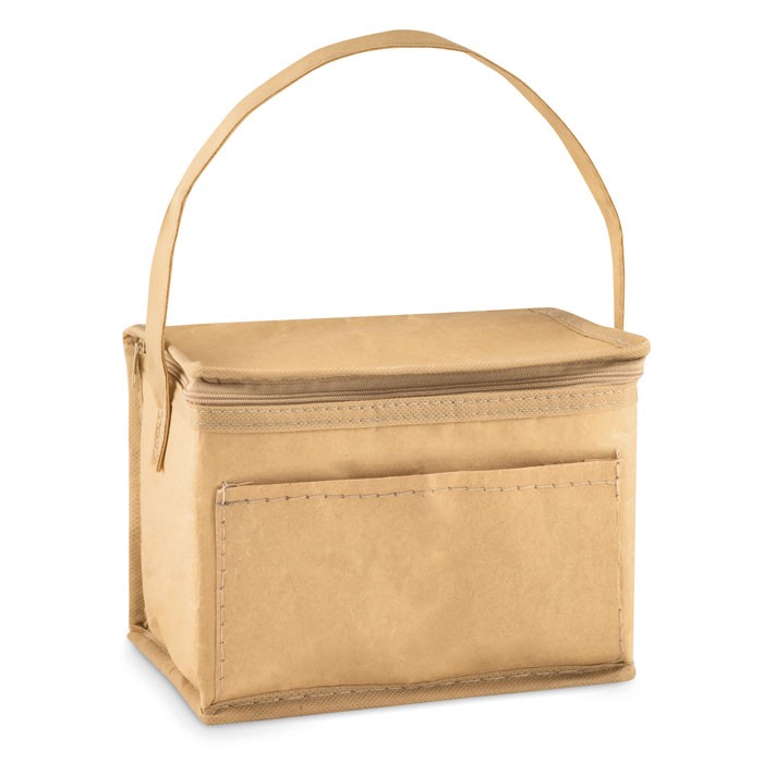 6 can woven paper cooler bag