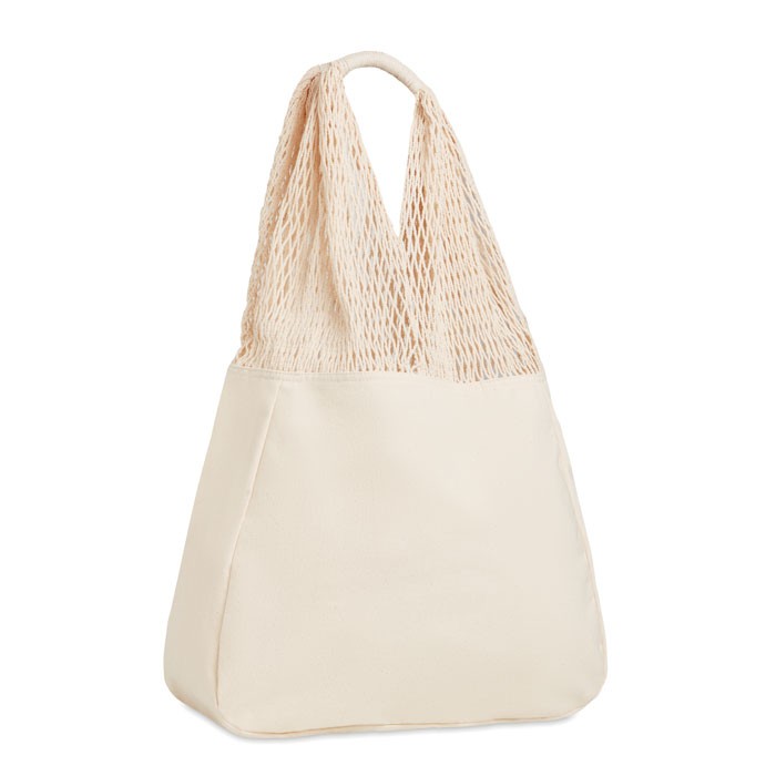 Beach bag cotton/mesh