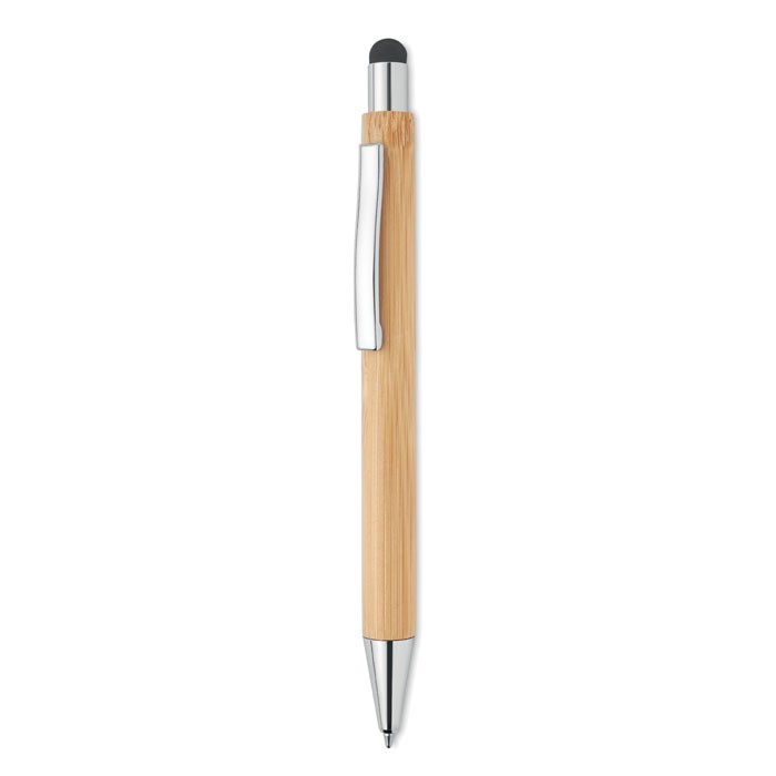 Στυλό με γραφίδα από μπαμπού με μπλε μελάνι