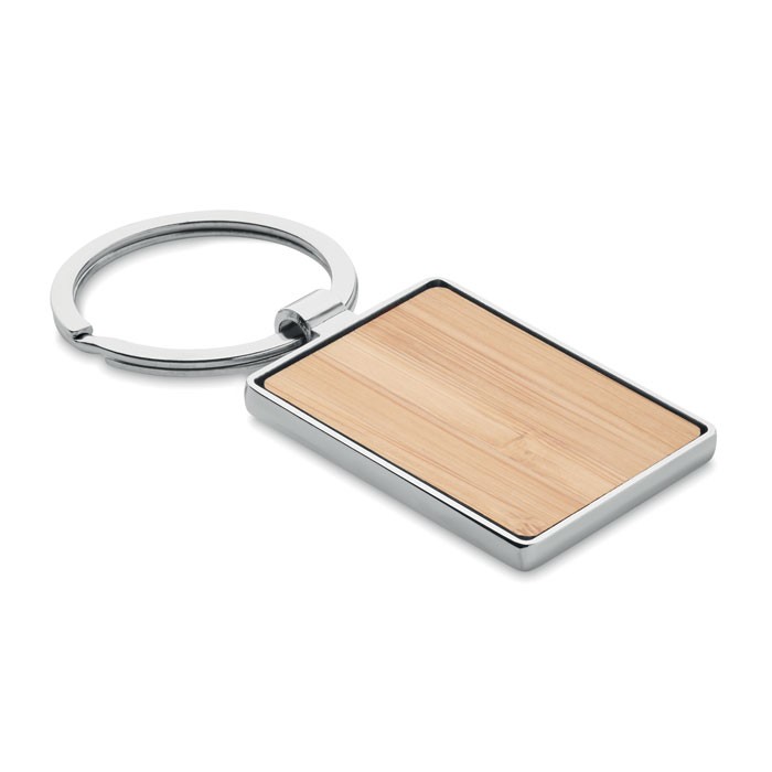 Rectangular key ring bamboo