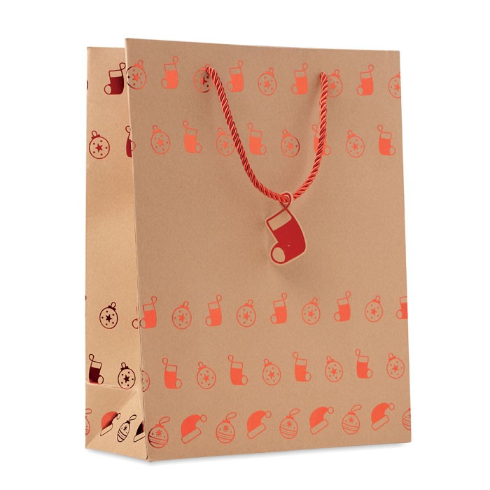 Gift paper bag with pattern