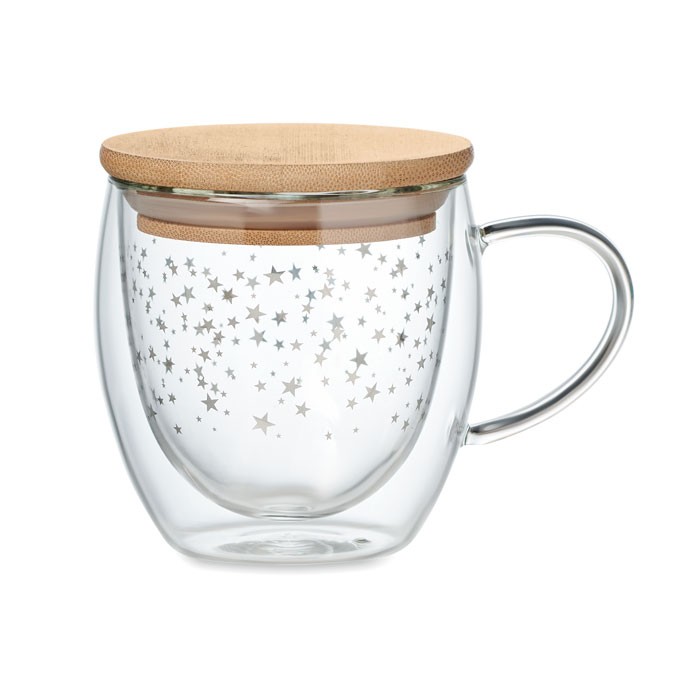 Double wall borosilicate mug