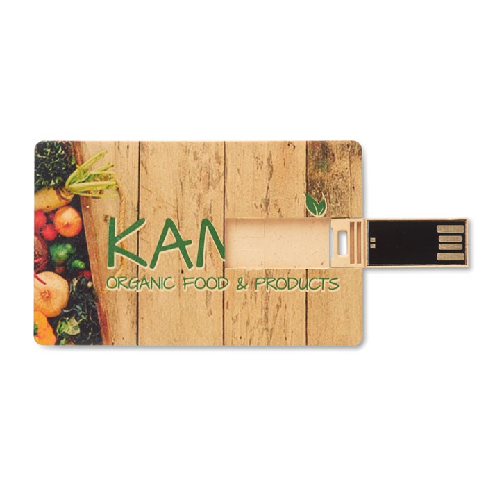 Credit card size and shape USB