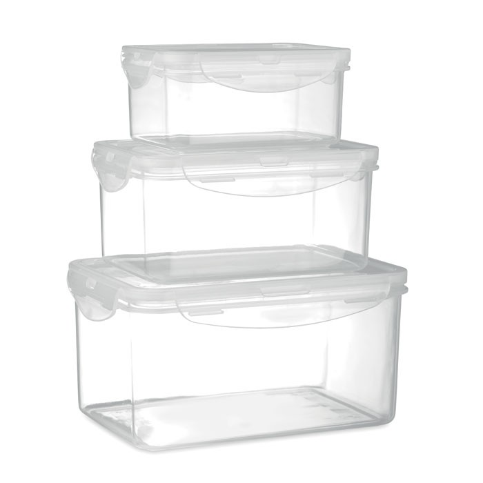 Set of 3 food storage boxes