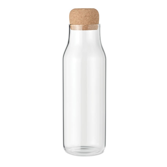 Glass bottle cork lid 1L