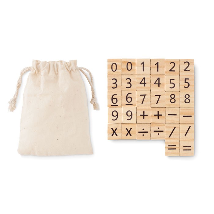 Wood educational counting game