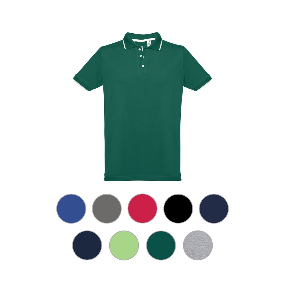 THC ROME. Men's slim fit polo shirt