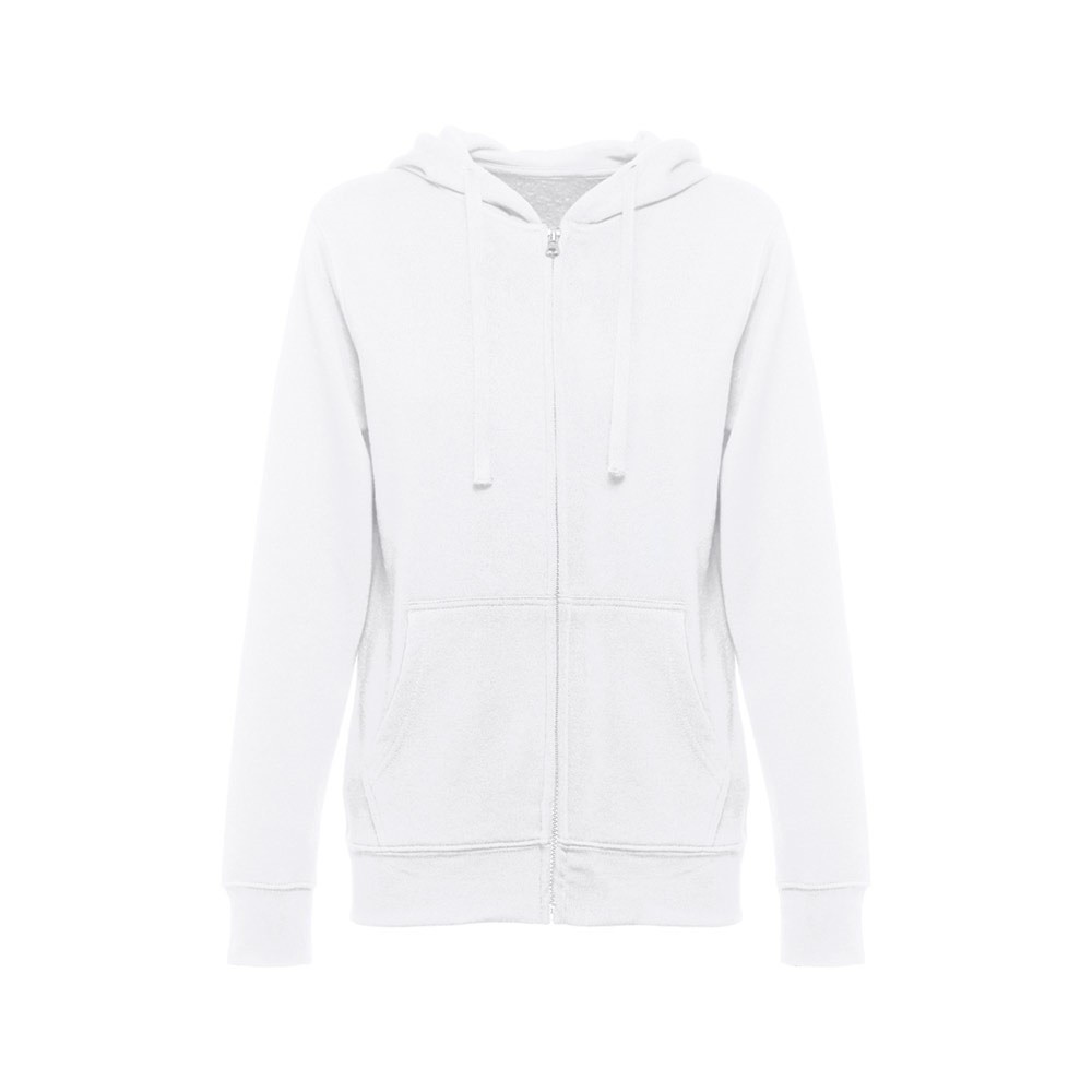 THC AMSTERDAM WOMEN WH. Women's hooded full zipped sweatshirt